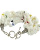 9" String White Glass Chips With Multi Glass Beads & Pearl Beads Toggle Bracelet