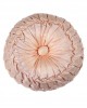 16 * 16 Pink Chiffon Round Satin Handmade Cushion