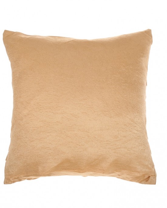 16 * 16 Golden  Square Satin Handmade Cushion Cover