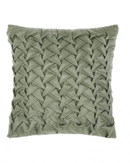 16 * 16 Arbor Green Square Satin Handmade Cushion Cover