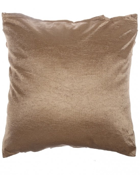 16 * 16 Light Chocolate Square Satin Handmade Cushion Cover